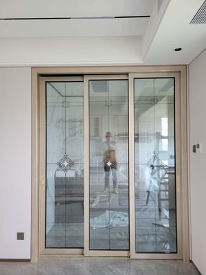 1.2mm-2.5mm Aluminium Glass Sliding Doors , Fly Screen Aluminium Powder Coated Doors