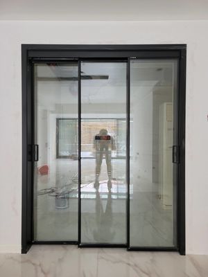 Weatherproof Aluminium Sliding Security Doors , Residential Large Sliding Glass Doors