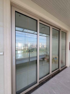 Durable Residential Aluminum Sliding Glass Doors Large Screen Push And Pull Opening