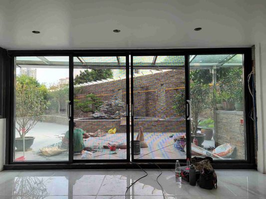 Commercial Aluminium Sliding Doors Windows 1.2mm - 2.5mm Thickness