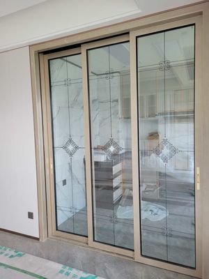 Easy Installation Aluminium Sliding Doors soundproofing Size Customized