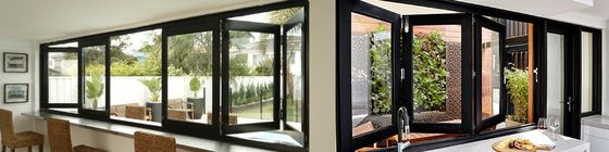 Durable Aluminum Bifold Windows Cutomized With Powder Coated Finish