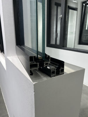 Aluminiumlegering / gehard glas Wit omhulsel Venster 90 graden rechtse opening roestvrijstalen gaas