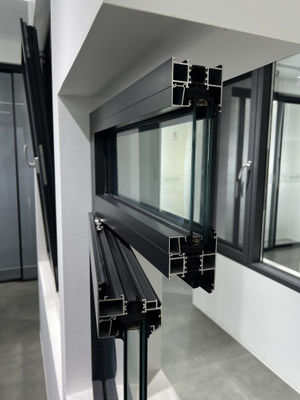 Casement Window Aluminium Frame 10mm Glasvezel Scherm Geluidsreductie Technologie